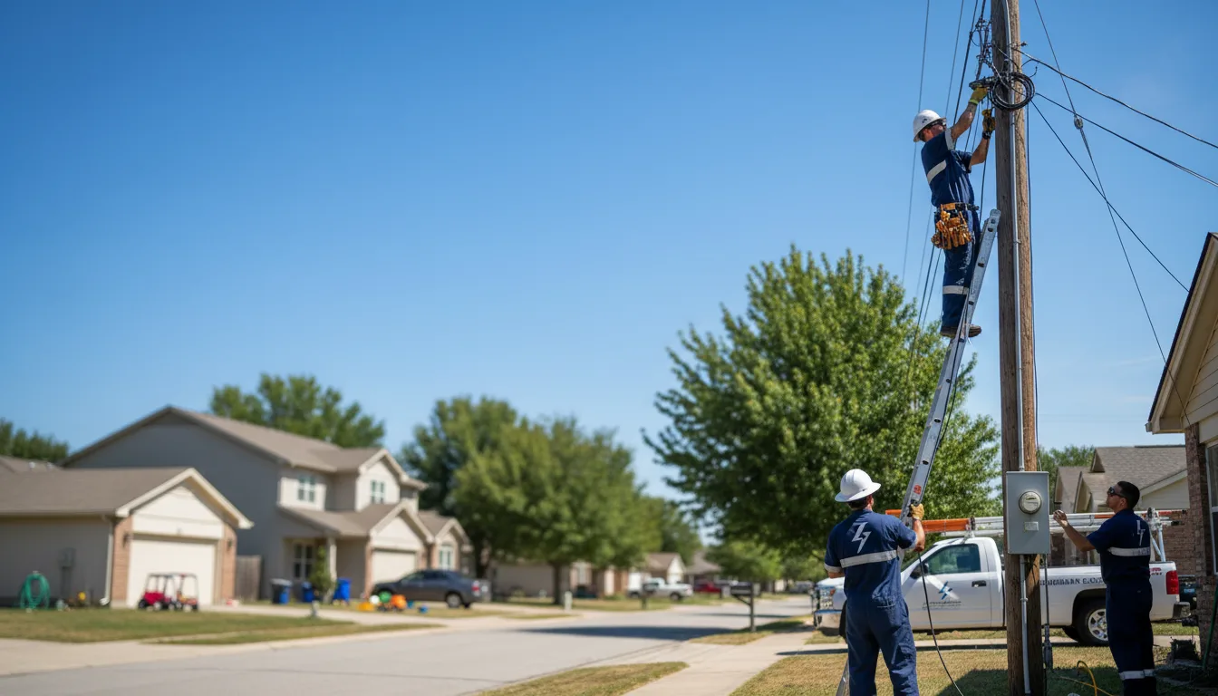 Residential electrician providing installation services in Pringle, SD